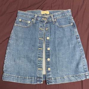GAP button Jean skirt